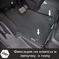 Автомобильные коврики EVA на Opel Zafira Life 7 мест, не Long (2019-2025) 