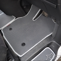 Коврики текстильные на Toyota Vellfire I пр.руль (2008-2014) 2 ряд - 2 места