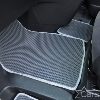 Коврики текстильные на Toyota Vellfire I пр.руль (2008-2014) 2 ряд - 2 места