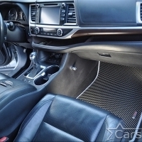 Коврики текстильные на Toyota Highlander III 3 ряда (2013-2019)
