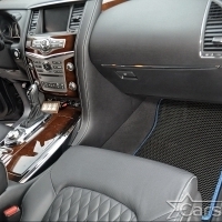 Двухслойные коврики EVA на Nissan Patrol VI Y62 3 ряда (2010->)