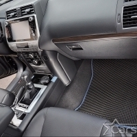 Двухслойные коврики EVA на Toyota Land Cruiser Prado 150 рестайл 3 ряда (2013->)