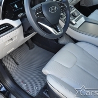 Двухслойные коврики EVA на Hyundai Palisade I 3 ряда (2018->)