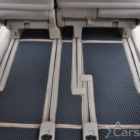 Двухслойные коврики EVA на Toyota Vellfire I пр.руль (2008-2014) 2 ряд - 3 места