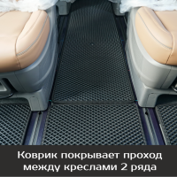 Автомобильные коврики EVA на Hyundai Staria 9 мест (2021->)
