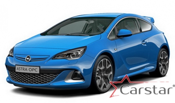 Двухслойные коврики EVA для Opel Astra J GTC (2009-2017)