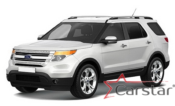 Текстильные коврики для Ford Explorer V 3 ряда (2010-2015) 