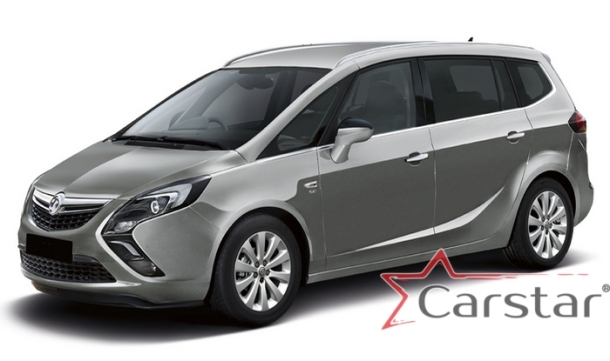 Двухслойные коврики EVA для Opel Zafira С 3 ряда (2011->)