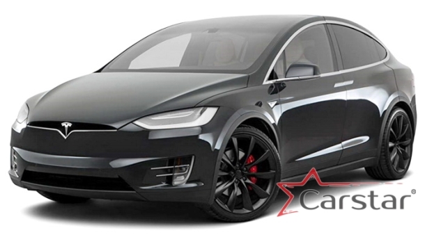 Автомобильные коврики EVA 3D для Tesla Model X 7 мест 3 ряда (2015->) 